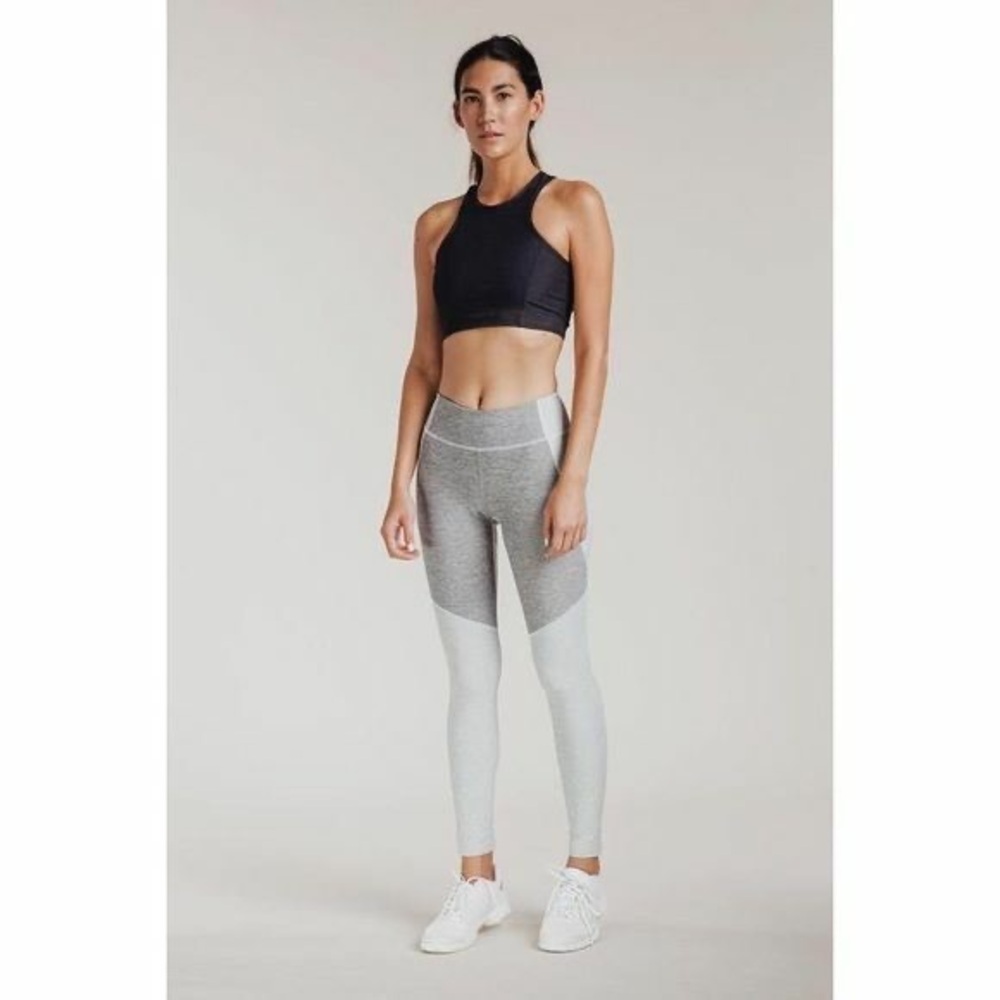 Outdoor Voices Gray Two-Tone Full Length Leggings